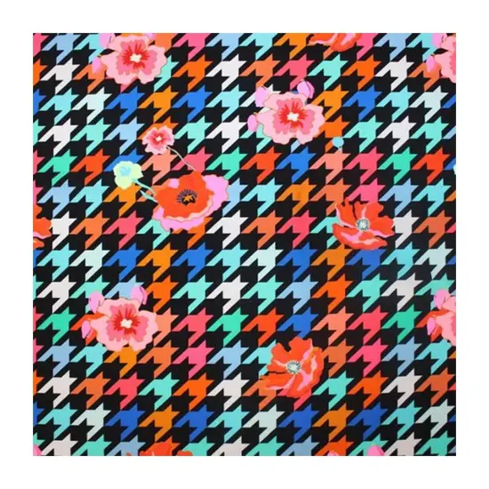 Floating Poppies Printed Spandex {3}