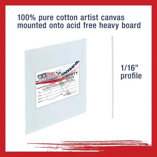 8" x 8" Professional Artist Quality Acid Free Canvas Panel Boards for Painting 12-Pack {5}