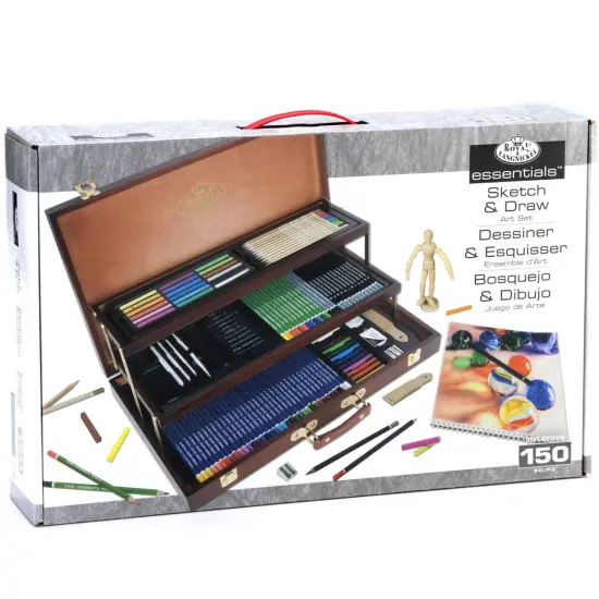 RSET-ART8100 | Essentials&trade; 134pc Sketching & Drawing Box Art Set {1}
