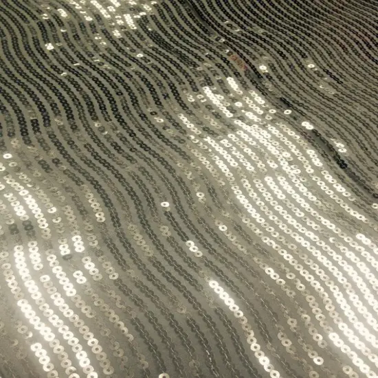 1 Yard Gold Taffeta Fabric with Hypnotic Sequins 54/56" Inch Width {1}