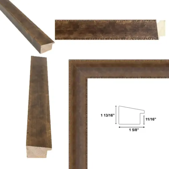 Rust Patina Bronze Gold Black Picture Frame 11x13 frame {4}