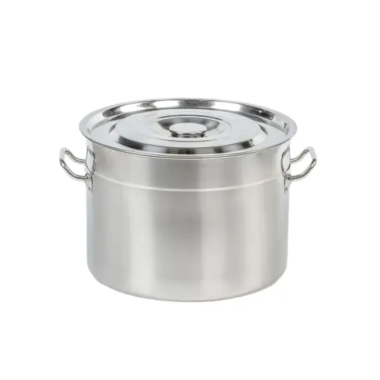Lehman's Stainless Steel Home Canning Water Bath Canner Stockpot with Lid 20 Qt {1}