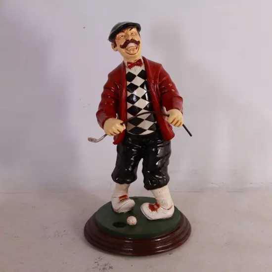 Golfer Frustrated Small Statue {4}