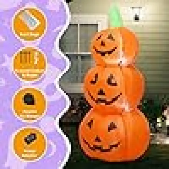 3 Pumpkins Outside Decoration {4}