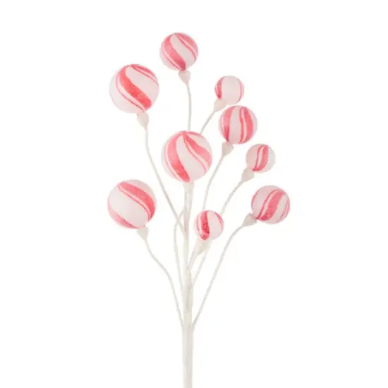 23.5" Peppermint Stripe Ball Spray {1}