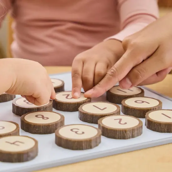 Kaplan Early Learning Company Magnetic Wood Cookie Counters - 21 Pieces {5}