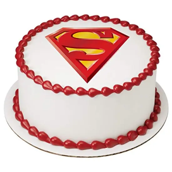 Superman Power Up PhotoCake&reg; Edible Cake Topper Icing Image for 6 inch Round cake or larger {1}