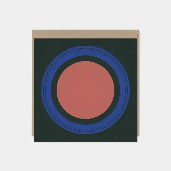 Color Block and Circle Modern Art Cards {4}