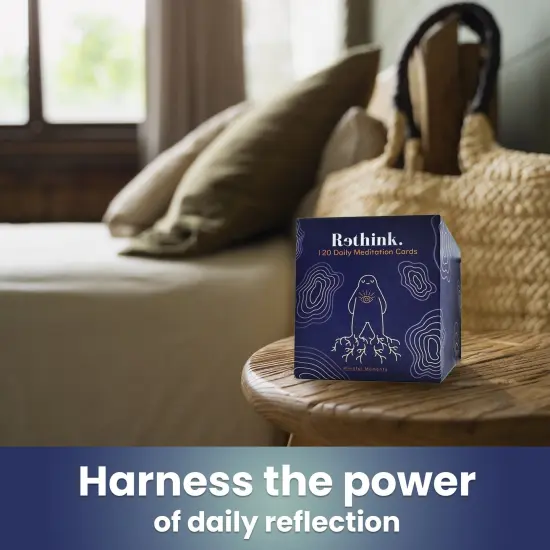 Rethink!: 120 Daily Meditation Cards | Mental Health {6}