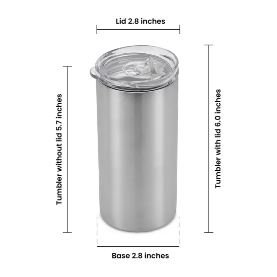 Stainless Steel 12oz Slim Duozie {7}