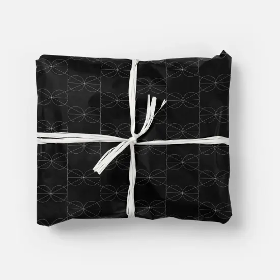 Black Geowire Gift Wrap {1}