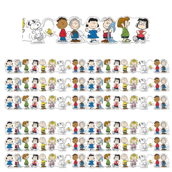 Peanuts&reg; Character Lineup Extra Wide Die-Cut Deco Trim&reg;, 37 Feet Per Pack, 6 Packs {1}