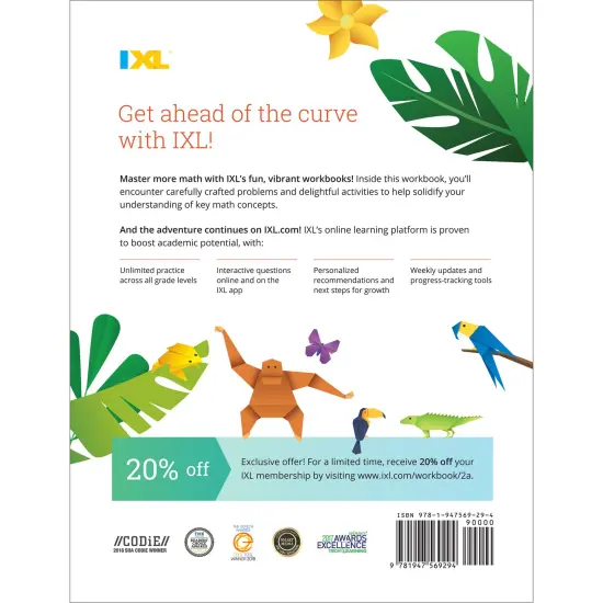 IXL Addition 2nd Grade Math Workbook, Mathematics Book for Kids Ages 7-8 Covering How to Add 2 and 3 Digit Numbers, Adding Strategies and Facts, and More {2}