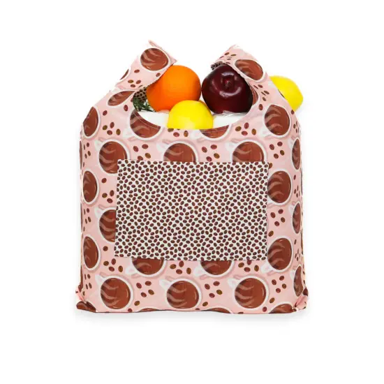 Crosscut Sewing Co.&reg; Foldable Shopping Bag Sewing Kit - Beginner Sewing Project Kit Coffee {3}