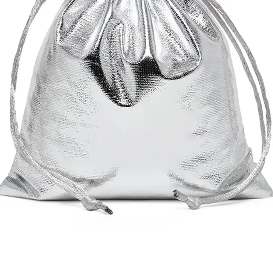 Metallic Lame Bag 3" x 4" Compact and Stylish {3}