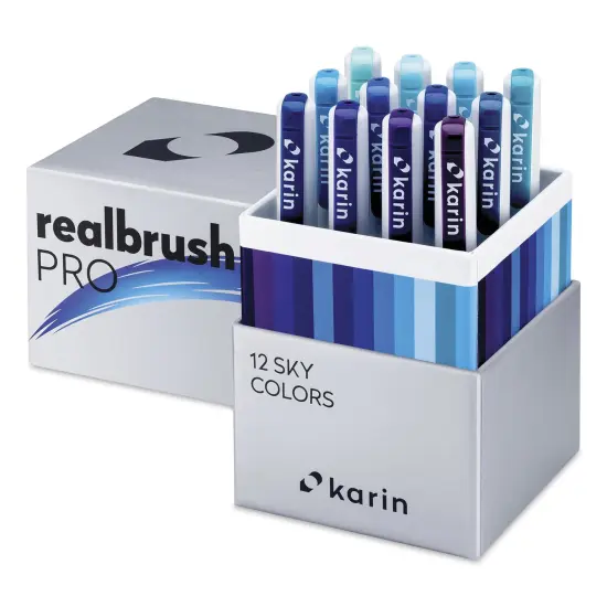 Karin Realbrush Pro Markers - Sky Colors, Set of 12 {1}
