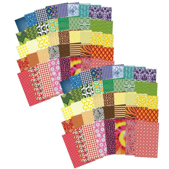 All Kinds of Fabric Design Papers&trade;, 5.5" x 8.5", 200 Sheets Per Pack, 2 Packs {1}