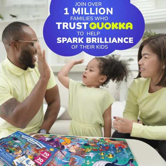 70 Pcs Search and Find Riddle Puzzles with Cards for Kids | Ocean {6}