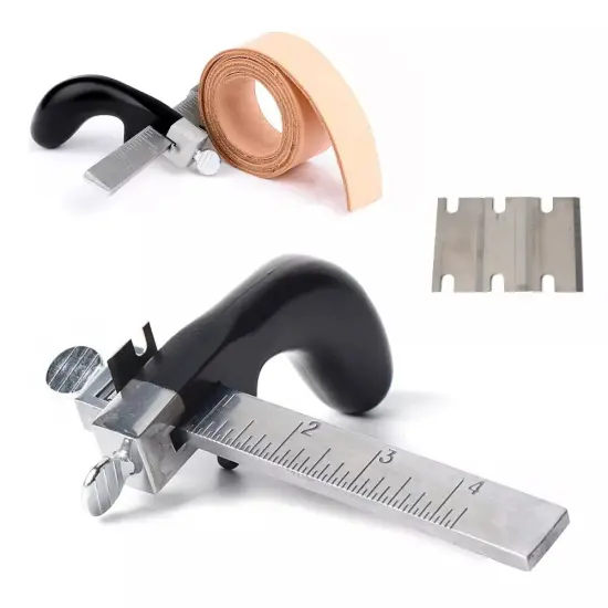Leather Draw Gauge Tool Professional Strap Cutter Leather Strap Cutting Tool {1}