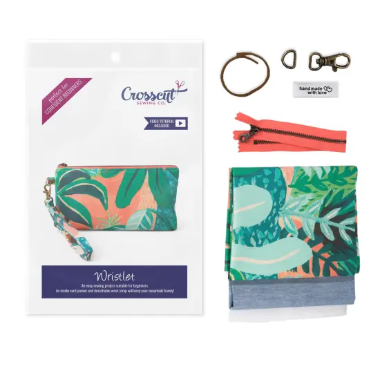 Crosscut Sewing Co.&reg; Wristlet Sewing Kit - Beginner Sewing Project Kit Belize {1}