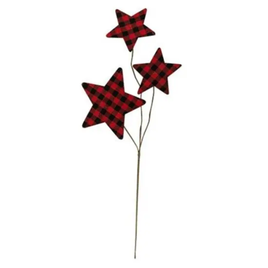 Buffalo Gingham Star Pick 14" {1}