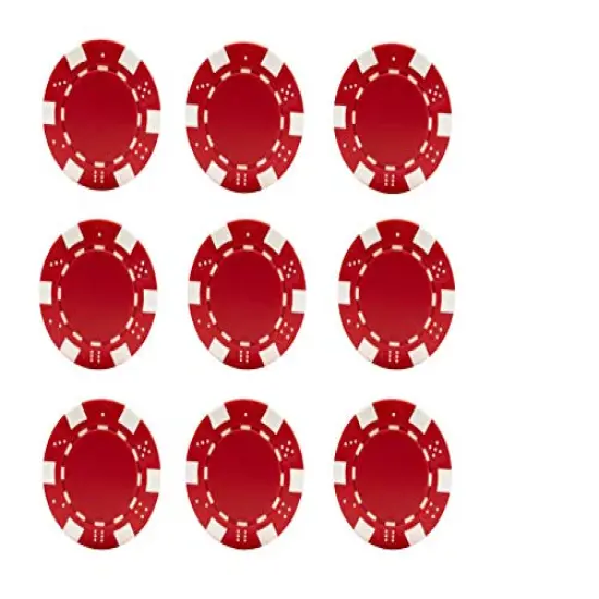 Red Poker Casino Chip Las Vegas Birthday - Edible Cake/Cupcake Party Topper!!! 3 Inch Rounds {1}