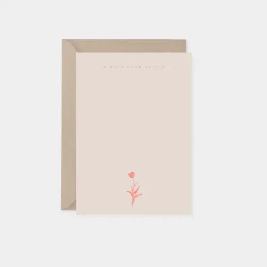 Tulip Botanical Note Cards II {1}