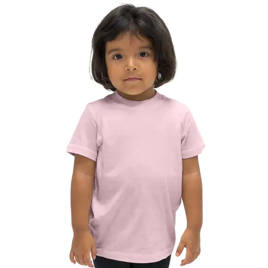 BELLA + CANVAS&reg; Toddler Crewneck Short Sleeve Jersey T-Shirt Pink {1}