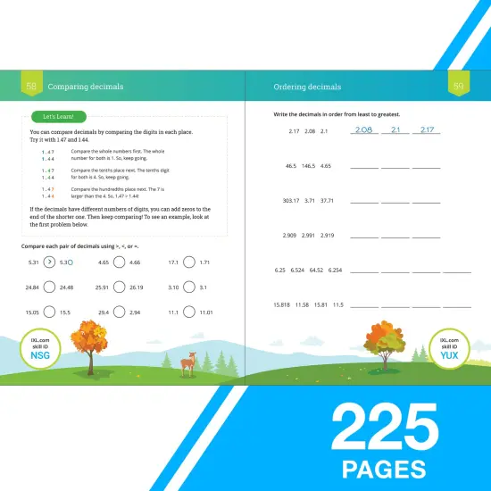 The IXL Ultimate 5th Grade Math Workbook, Activity Book for Kids Ages 10-11 Covering Multiplication, Division, Fractions, Decimals, Geometry, and More Mathematics {3}