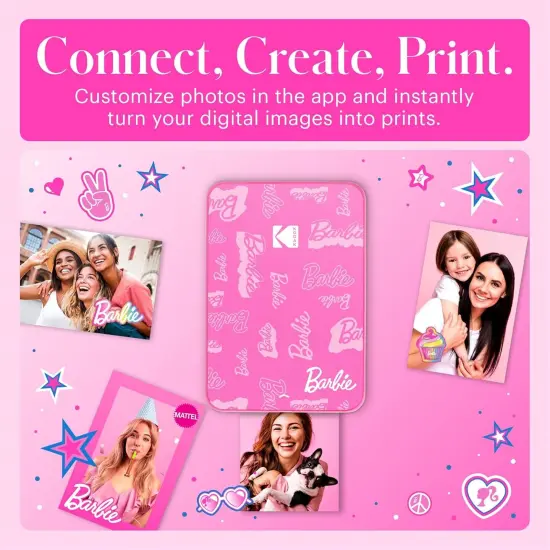 Kodak x Barbie Step Slim Instant Portable Photo Printer Barbie Starter Bundle (Signature Style) {4}