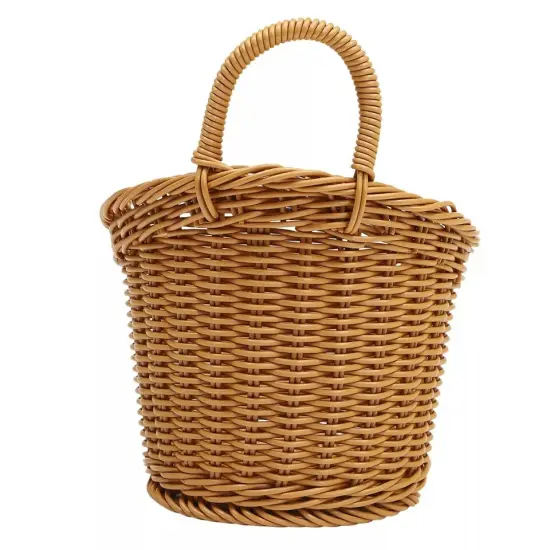 3 pieces Small Woven Storage Basket Bathroom Home Wall Desktop Organizer Baskets {1}