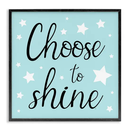 Stupell Industries Choose to Shine Stars Framed Giclee Wall Art Design by Martina Pavlova {1}