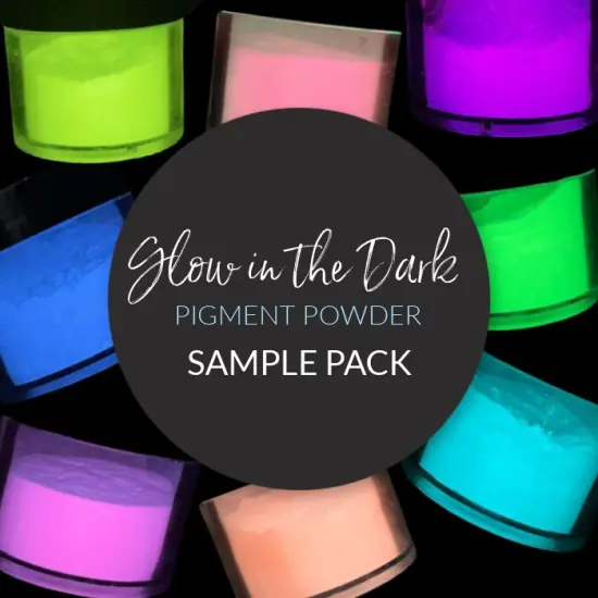 * Glow in the Dark Pigment Sample Pack - 14 Luminescent Colors {1}