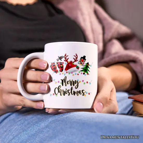 Baby Christmas Buffalo Plaid Mug Gift {2}