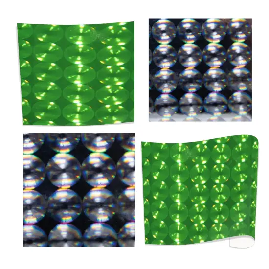 Creative Vinyl - Fantasy Holo Bubbles Film 24" 43 Green Bubbles {4}