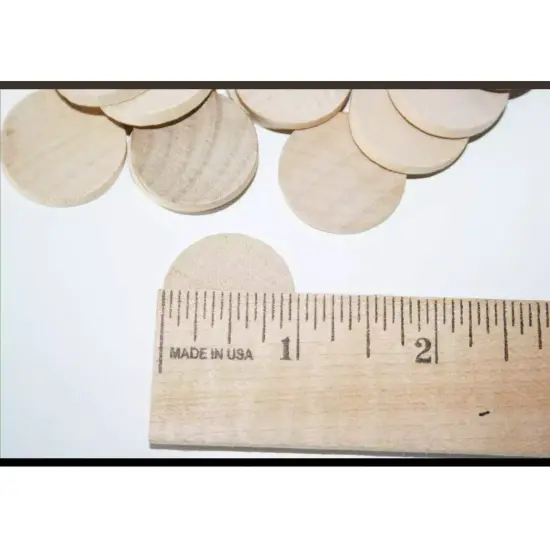 Kitcheniva 25 Pcs Wooden Circles Round Disc Wood Pendant Crafts Art {3}