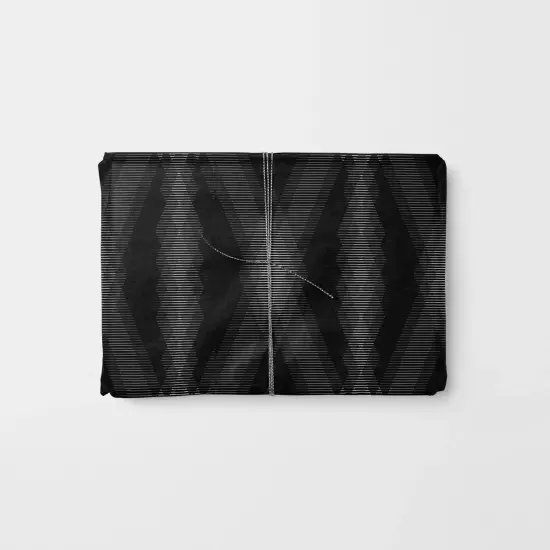 Fine Line Black Gift Wrap {1}