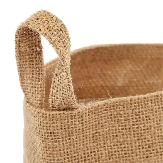 Small Burlap Basket 4.5" x 4.5" x 4.5" Charming and Durable {5}