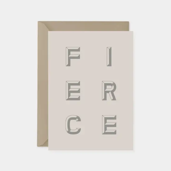 "Fierce" Congratulations Card {1}