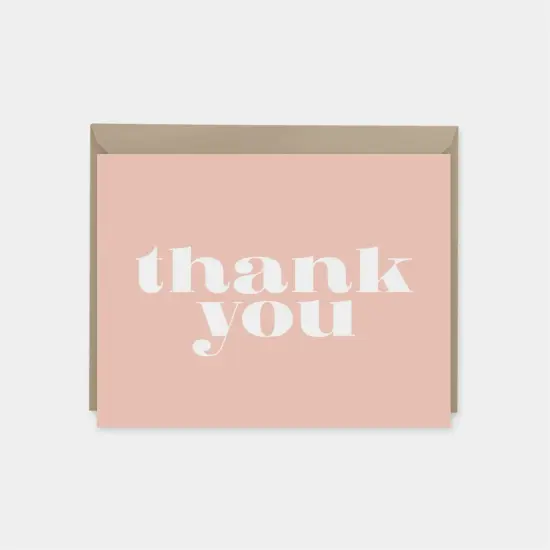Pink Thank You Note Cards {1}