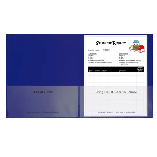 Classroom Connector&trade; School-To-Home Folder, Blue, Box of 25 {1}