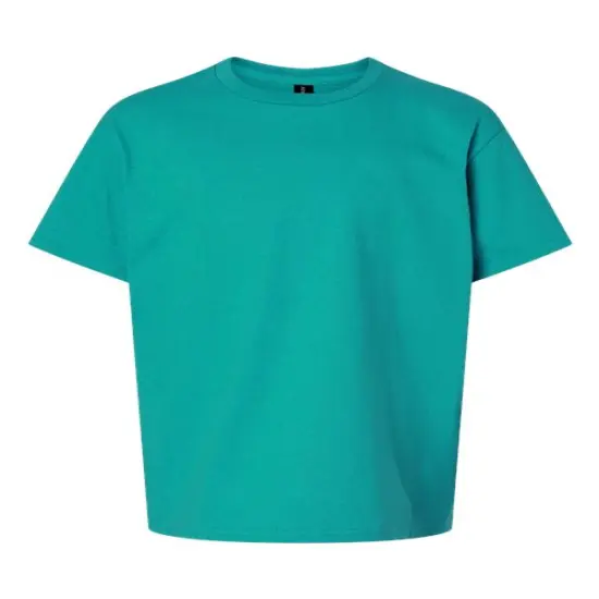 Gildan&reg; Classic Fit Crewneck short sleeve Youth Tee Jade dome {2}