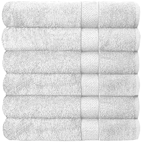 Set of 6 Hotel & Spa 100% Cotton Bath Towels 27x52 inch TAUPE {2}