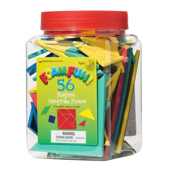 Foam Fun!&trade; Magnet Tangrams Pieces, Pack of 56 {1}