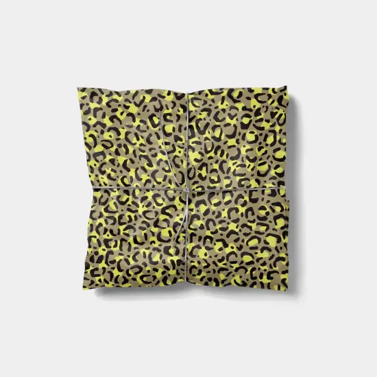 Yellow Leopard Print Gift Wrap {1}