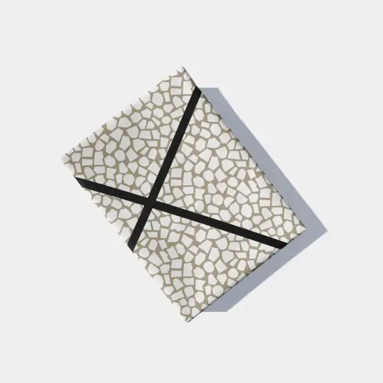 White Mosaic Cut Out Gift Wrap {1}