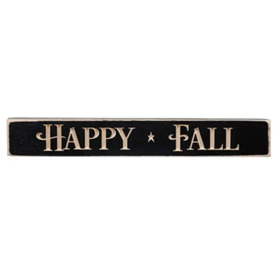 Happy Fall Engraved Block {1}