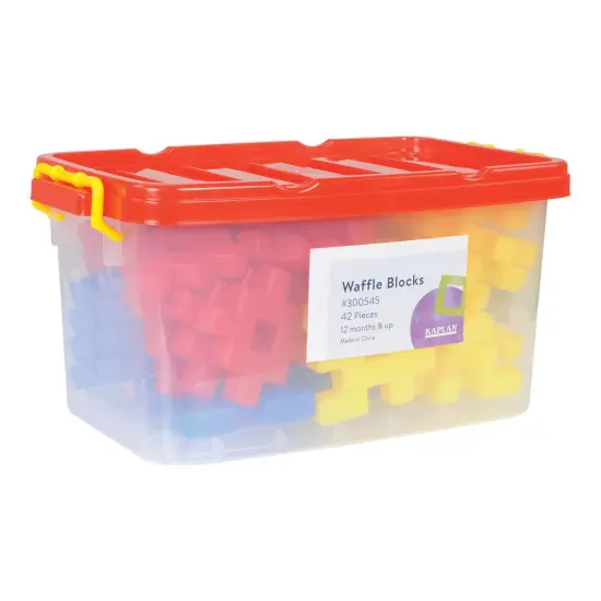 Joyn Toys Waffle Blocks Manipulative Set - 42 Pieces {6}