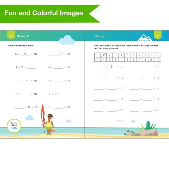 IXL Addition 1st Grade Math Workbook, Mathematics Book for Kids Ages 6-7 With Word Problems, Adding Strategies and Facts, How to Add 1 and 2 digit numbers, and More {4}