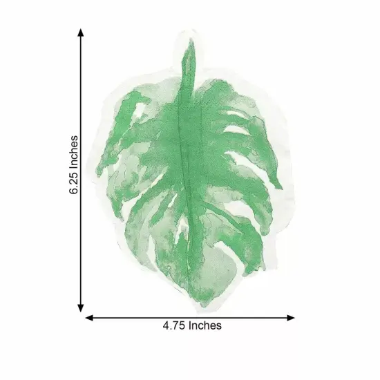 20 Green 12x9" Leaf Paper Beverage COCKTAIL NAPKINS Party Events Supplies {3}
